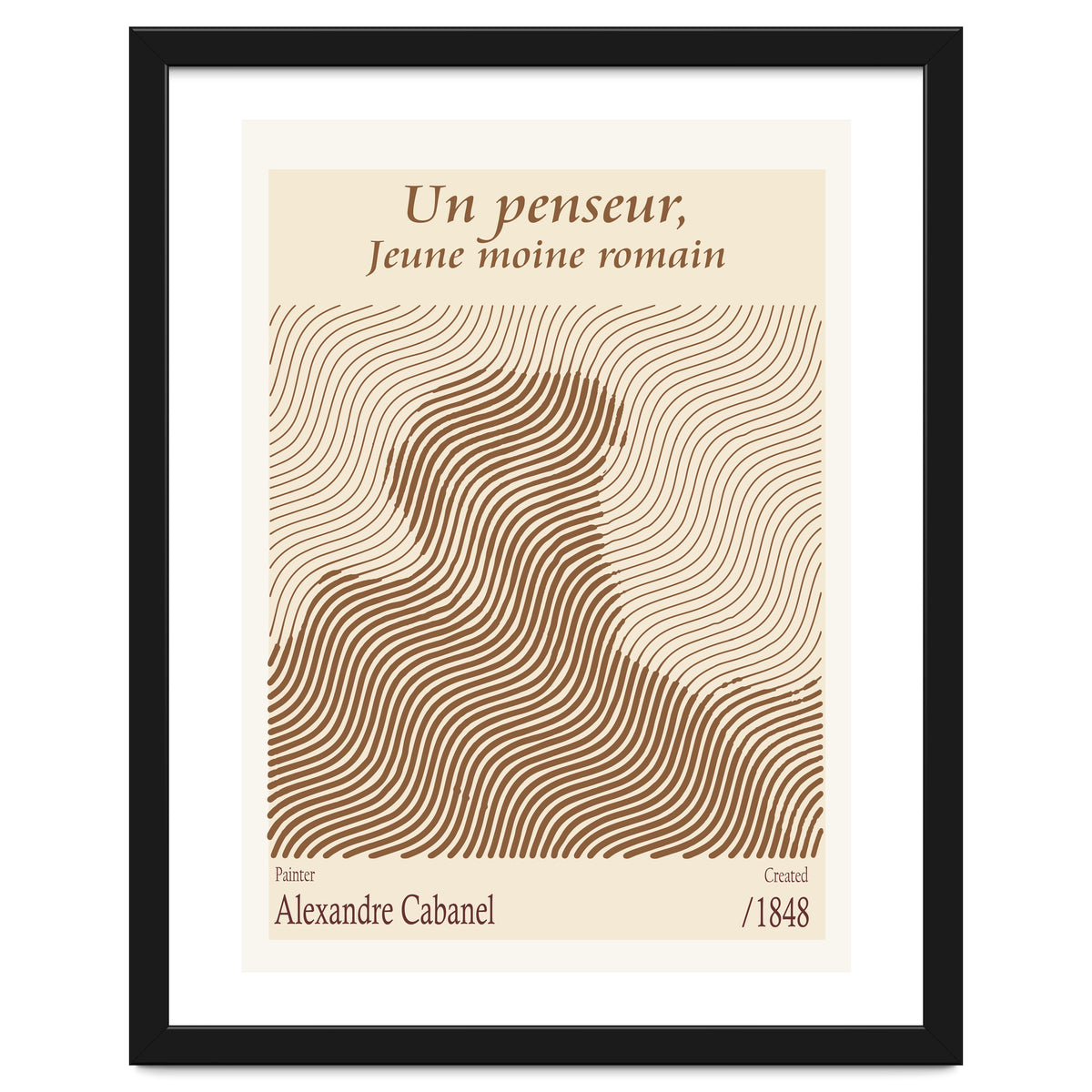 Un Penseur, Jeune Moine Romain – Alexandre Cabanel (1848)