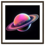 Neon Nebula Planet: Surreal Cosmic Illustration thumbnail