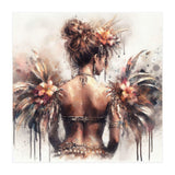 Ornate Floral Back Portrait (Print Only) thumbnail