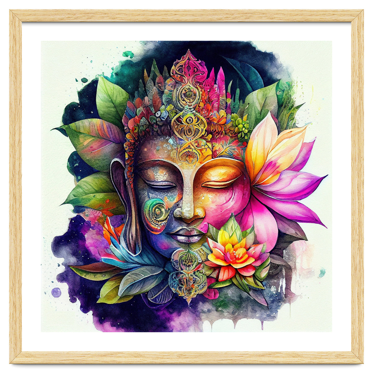 Floral Awakening Buddha