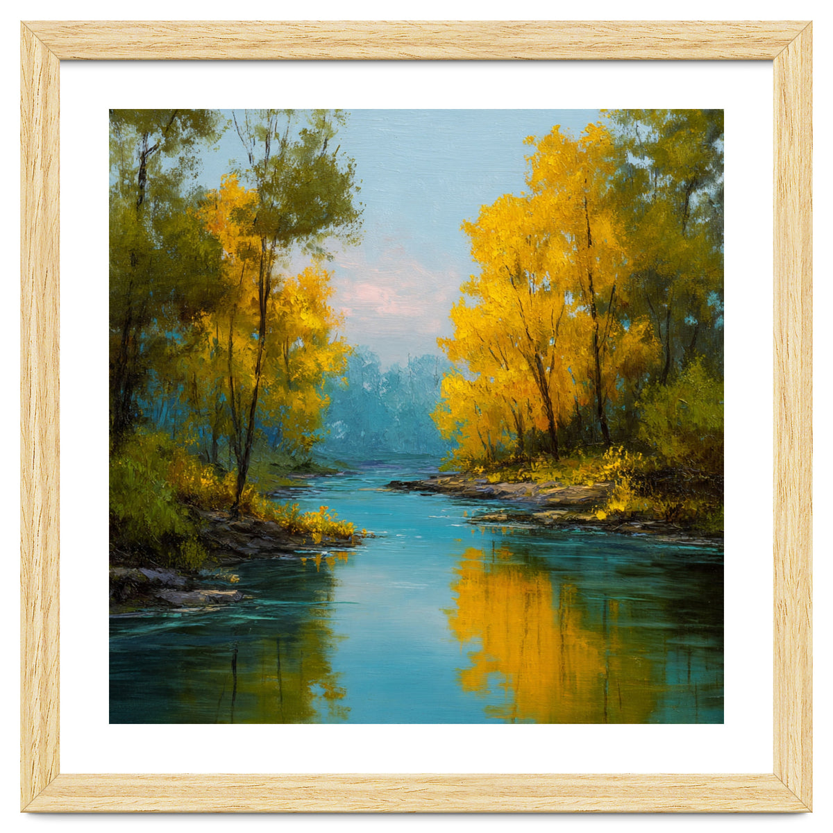 Serene Autumn River Landscape