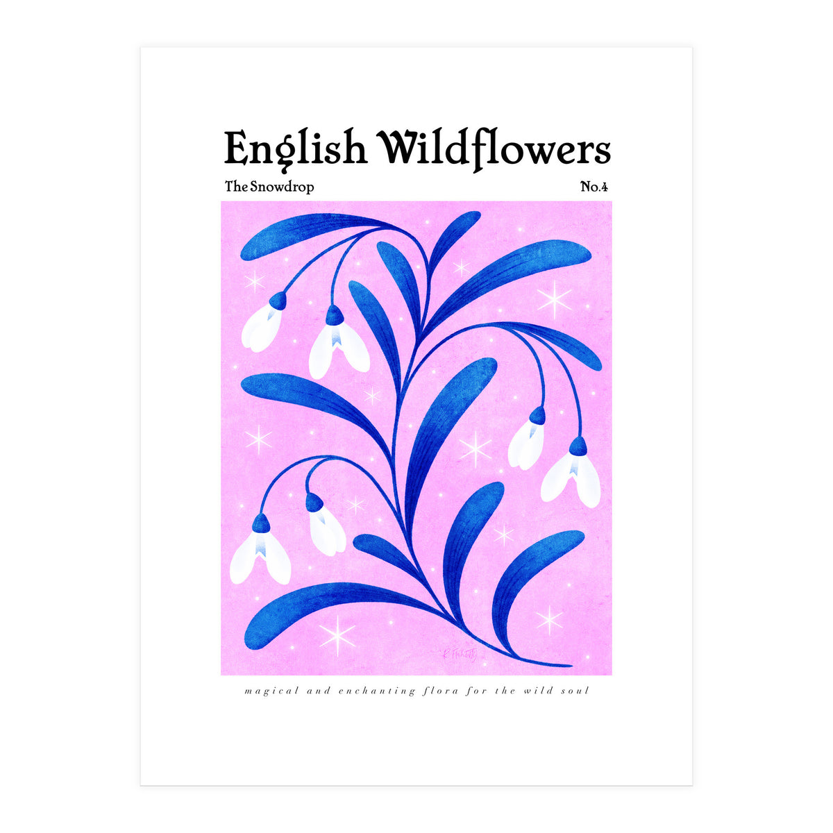 English Wildflowers | Snowdrops (Print Only)