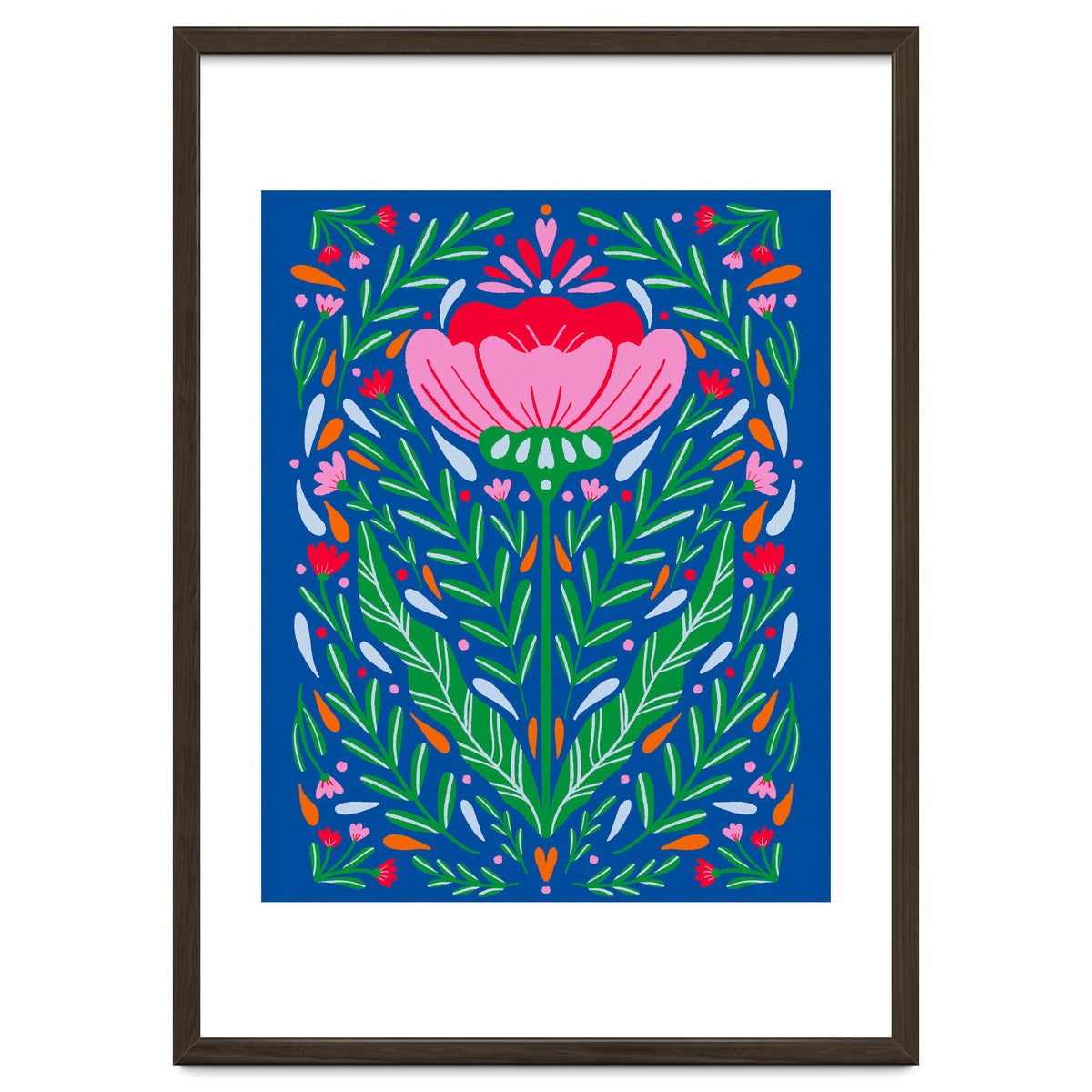 Bold Symmetrical Floral