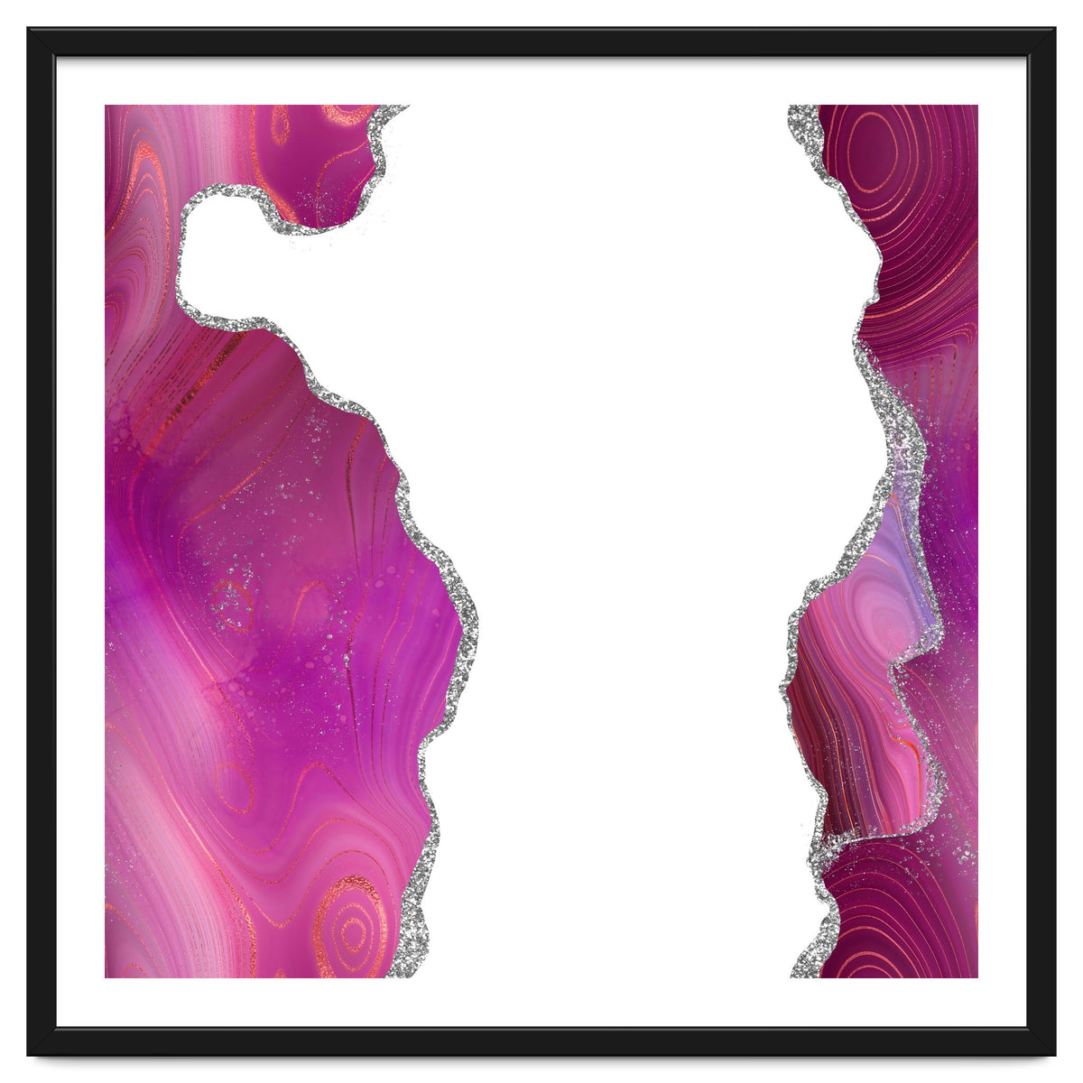 Magenta & Silver Agate Texture 06