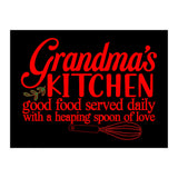 Grandmas Kitchen Good Food Served Daily With A Heaping Spoon Of Love (Print Only) thumbnail
