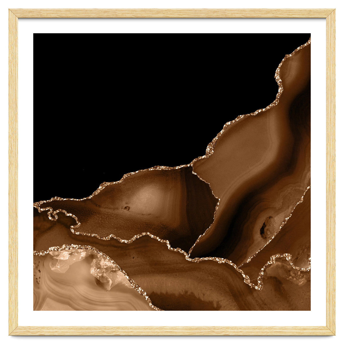 Brown & Gold Agate Texture 03