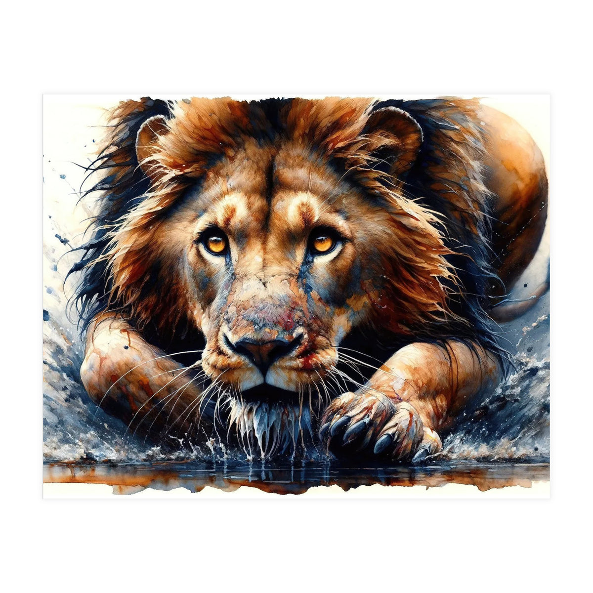 Hunter Gaze In The Wild (Print Only)