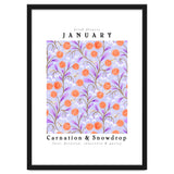 Carnation & Snowdrop January Birth Flower thumbnail