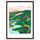 Endless Love, Bohemian Nature Landscape Scenic Meadow, Eclectic Colorful Travel Forest Mountains Sunset thumbnail