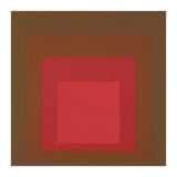 JOSEF ALBERS - HOMAGE TO THE SQUARE, RED, BROWN  (Print Only) thumbnail