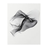 Abstract Black Flowing Fabric Wave (Print Only) thumbnail