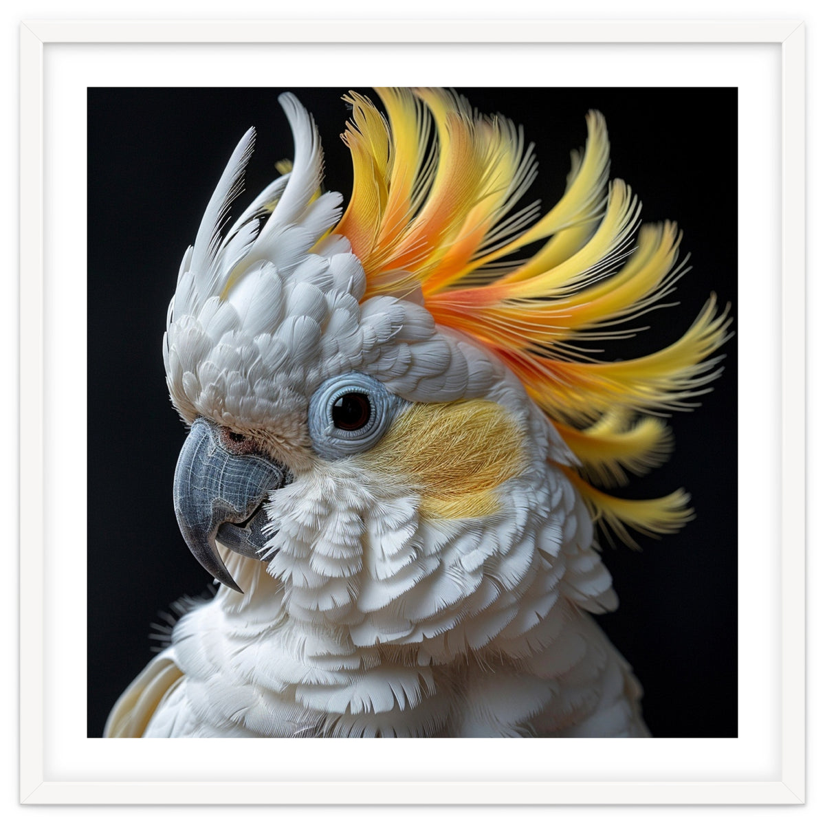 White Cockatoo With Yellow Crest Portrait
