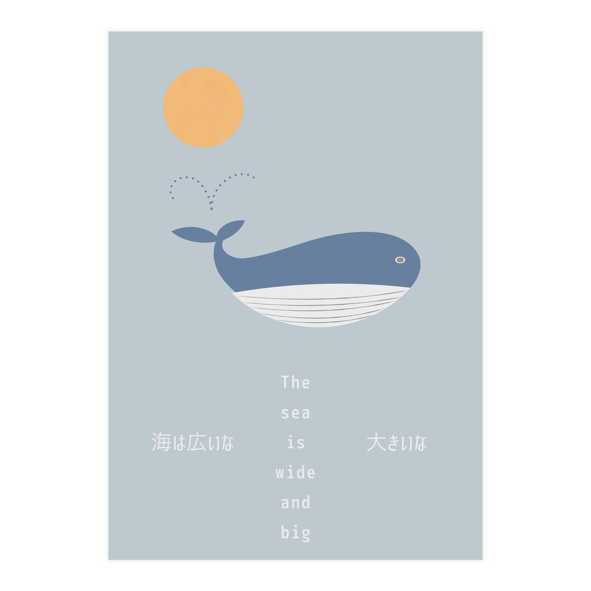 The whale in theocean (Print Only)