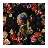 Girl With Pearl Earring And Flowers (Print Only) thumbnail