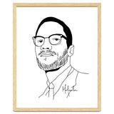 Malcolm X Illustration thumbnail
