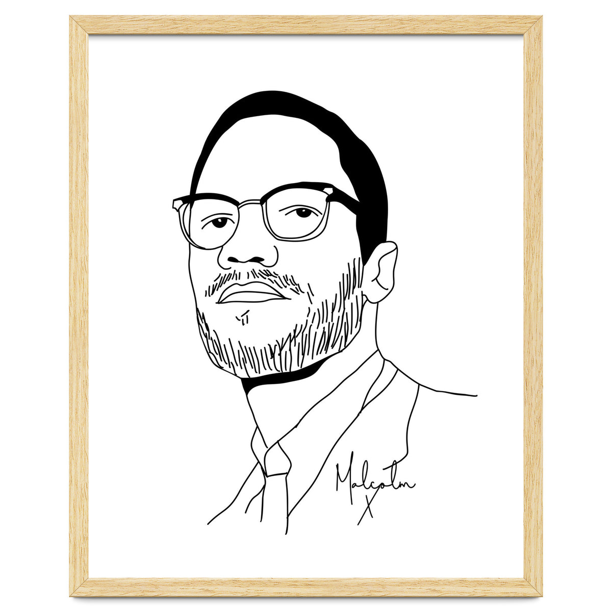 Malcolm X Illustration