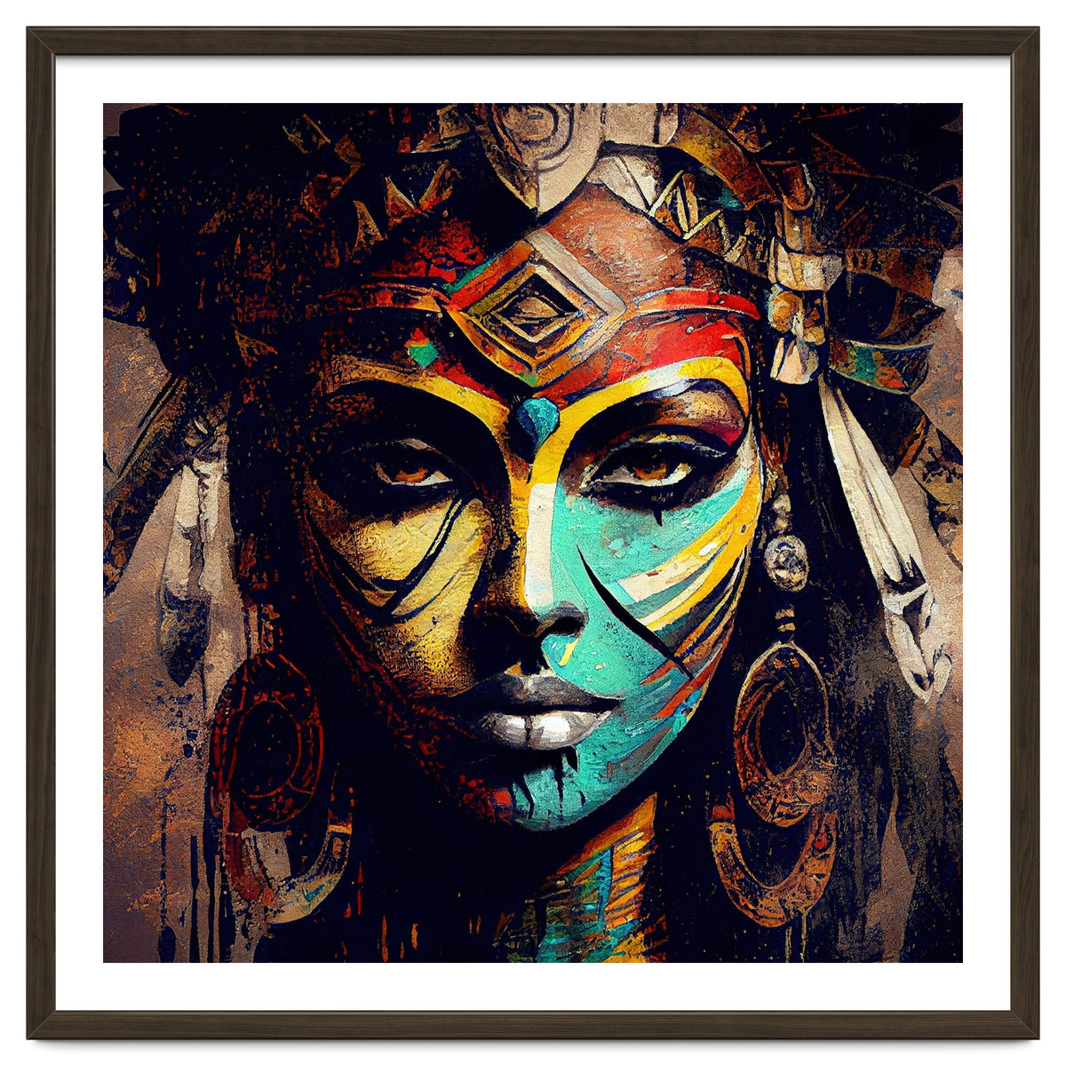 Midnight Warrior Woman Portrait