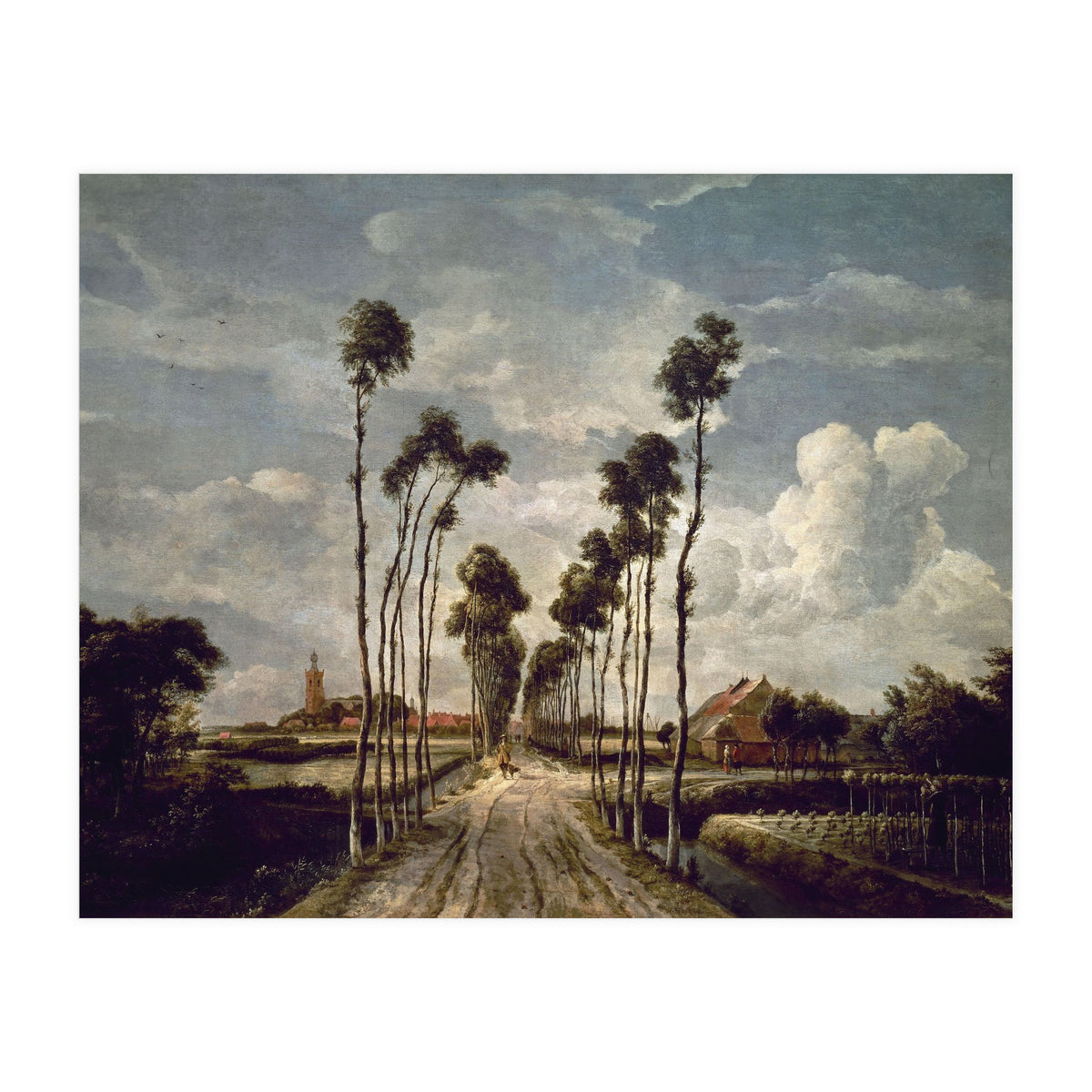 'The Avenue at Middelharnis', 1689, Oil on canvas, 103 x 141 cm. (Print Only)