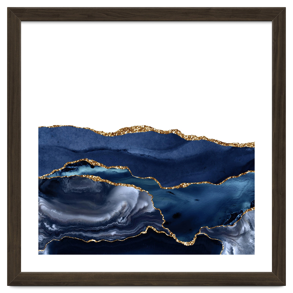 Navy & Gold Agate Texture 21