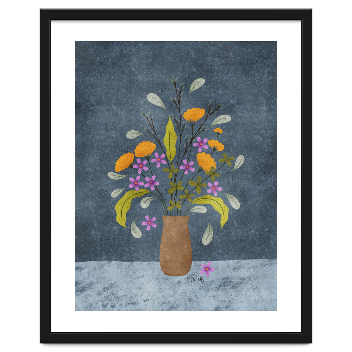 Moody Floral Vase
