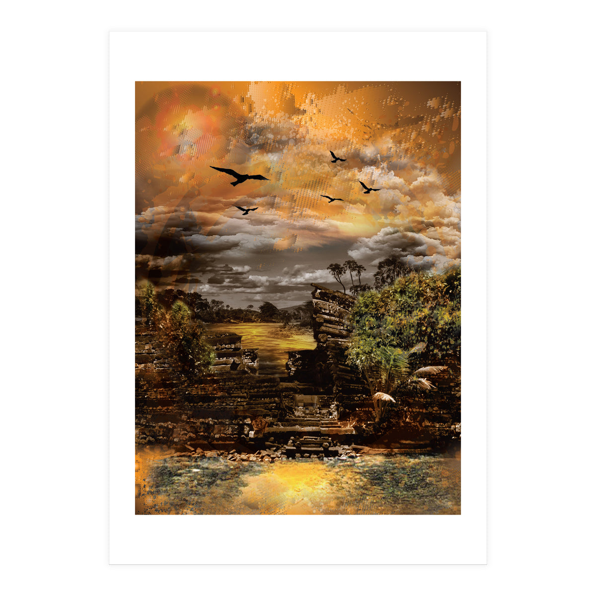Mysterious Island Pacific Ocean (Print Only)