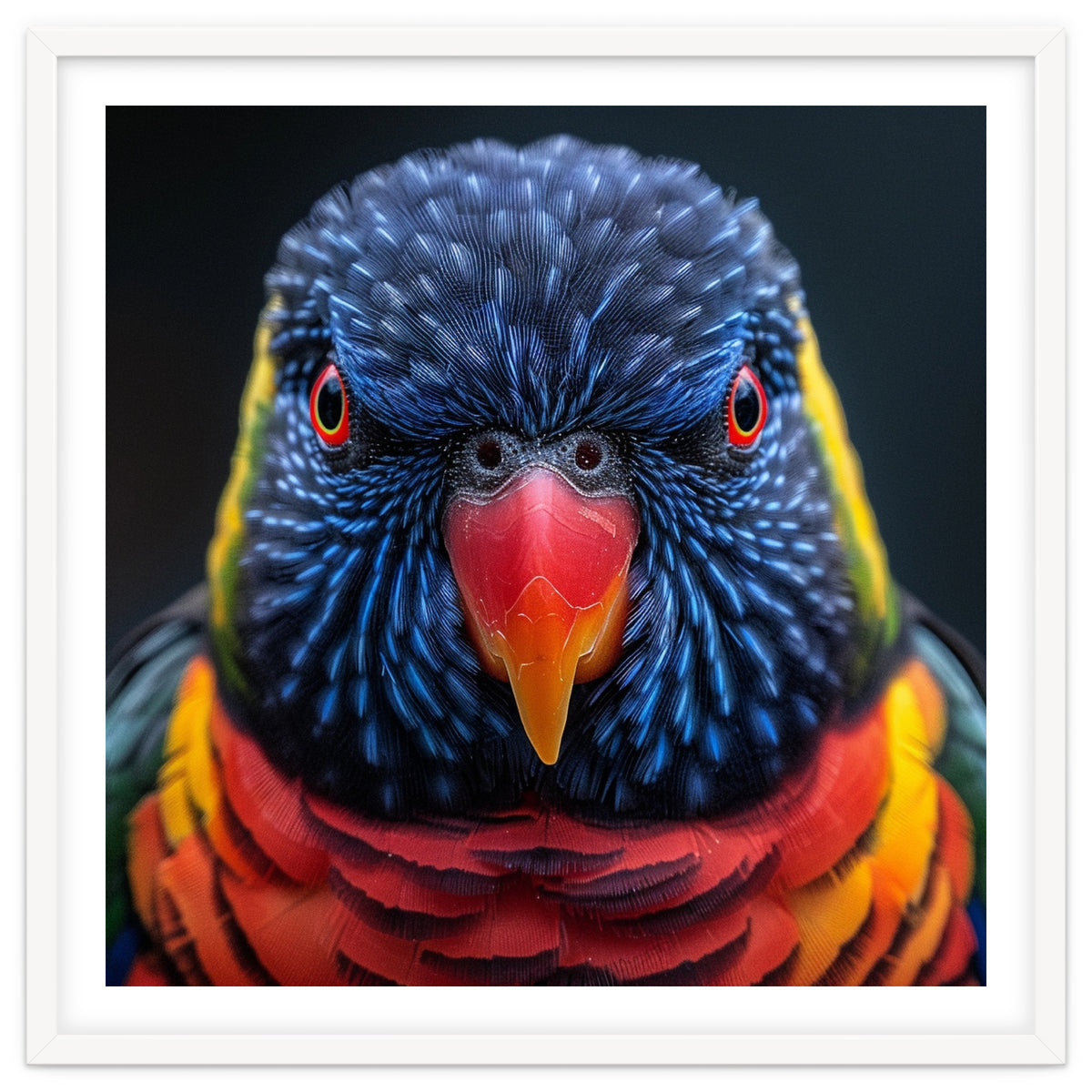 Close Up Of A Colorful Rainbow Lorikeet Bird