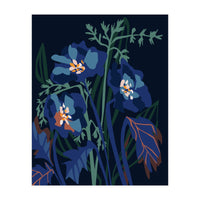 Wild Flowers Dark Midnight (Print Only)
