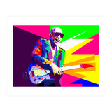 Joe Satriani Rock Guitar Instrumental Pop Art WPAP   (Print Only) thumbnail