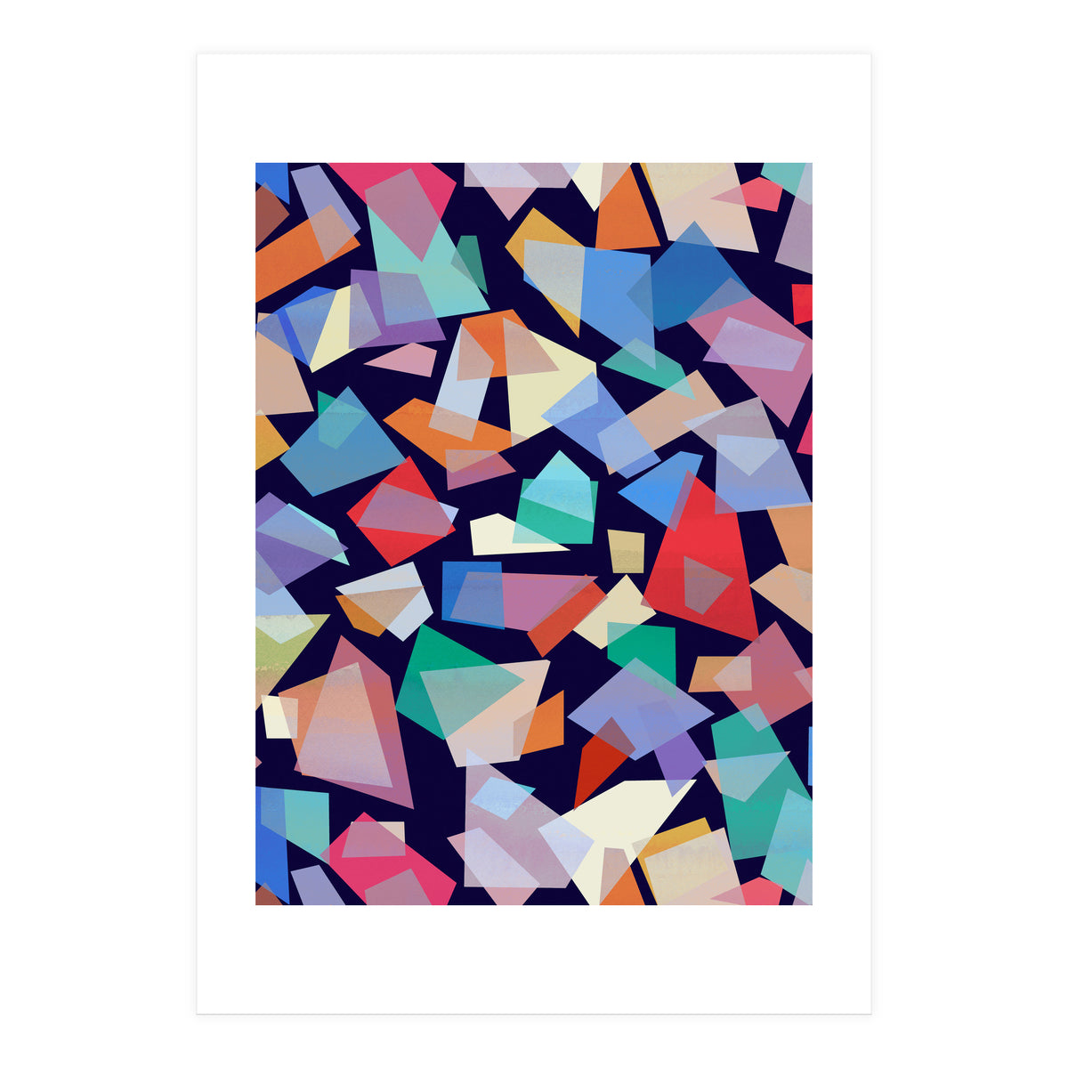 Geometric Squares Collage (Print Only)
