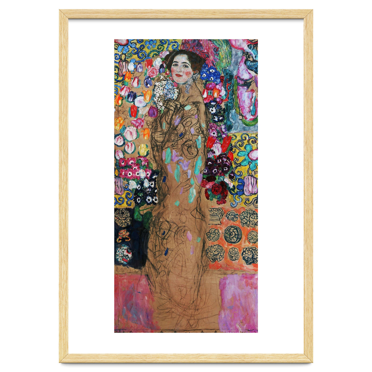 Gustav Klimt / 'Retrato de Maria Munk', 1917, Oil on canvas, 180 x 90 cm.