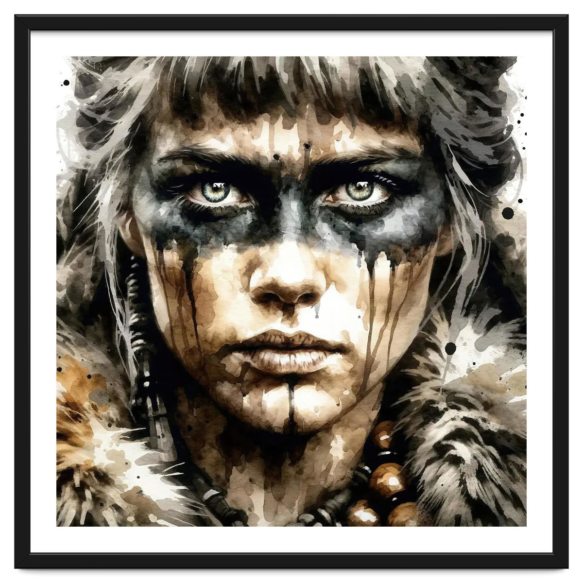 Fur Collar Warrior Portrait