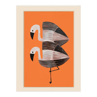 Tangerine Flamingos (Print Only)