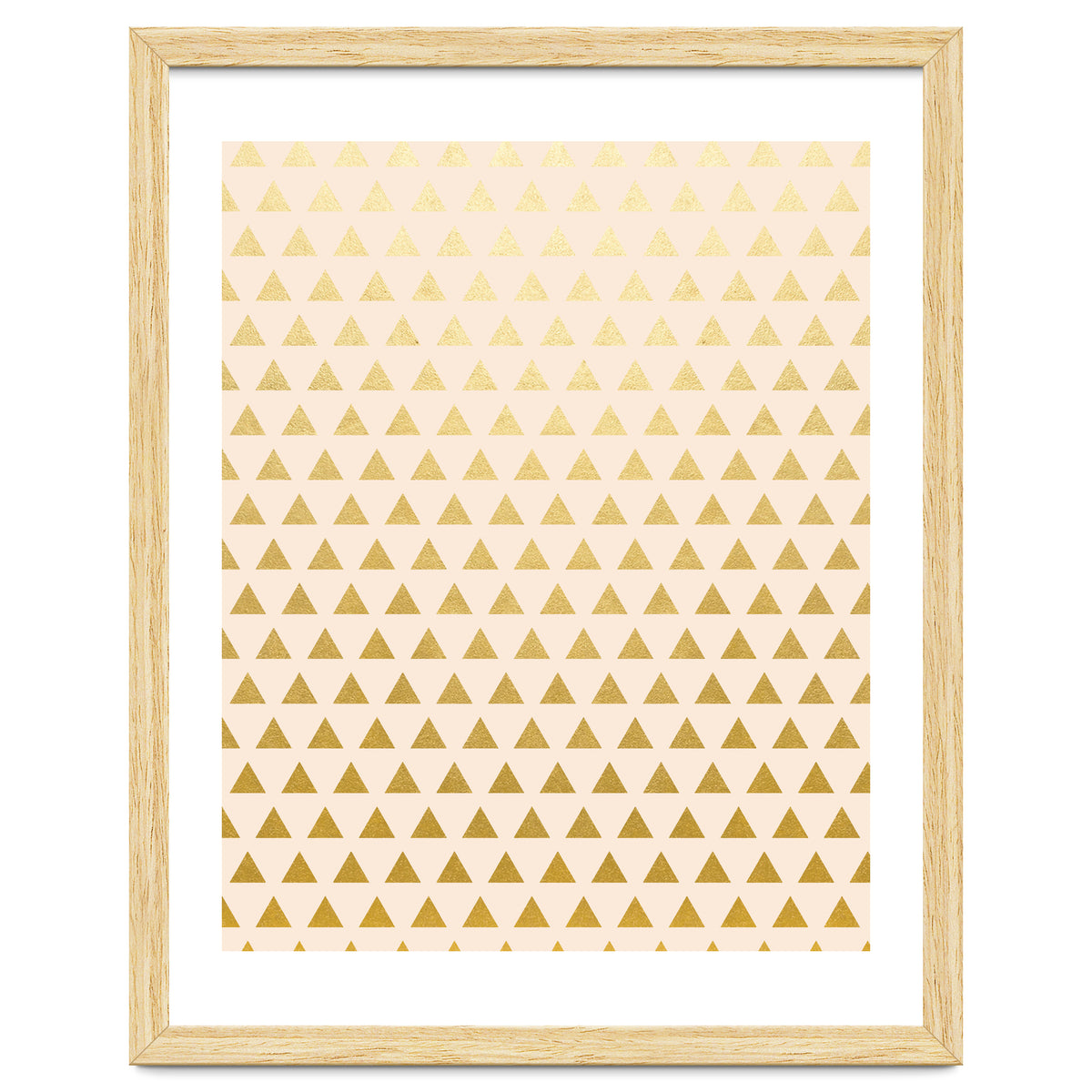 Blush + Gold Triangles #society6 #decor #buyart