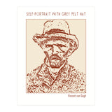 Self Portrait With Grey Felt Hat – Vincent Van Gogh (Print Only) thumbnail