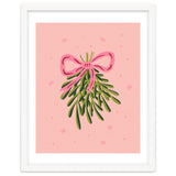 Mistletoe And Pink Bow thumbnail