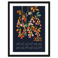 Calendar 2025 fuchsia flower