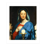 Jean Auguste Dominique Ingres / 'The Virgin Mary Prays to the Host', 1866. (Print Only) thumbnail