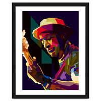 Marcus Miller Bass Jazz Musician Pop Art WPAP