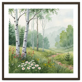 Birch Grove Serenity: A Meadow Wildflower Path thumbnail