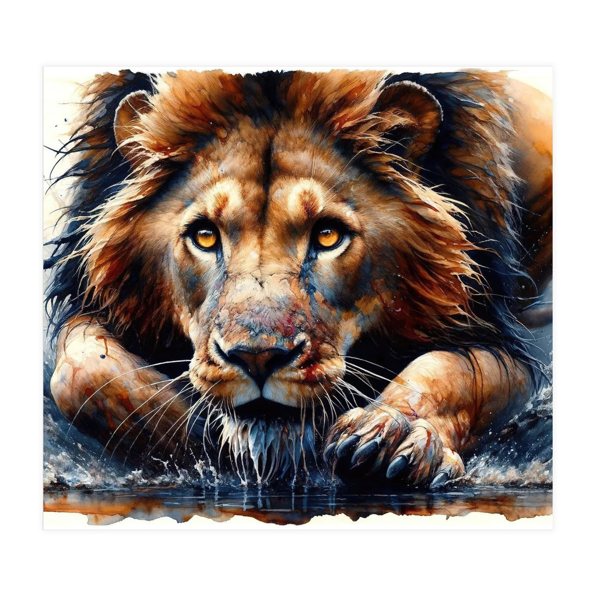 Hunter Gaze In The Wild (Print Only)