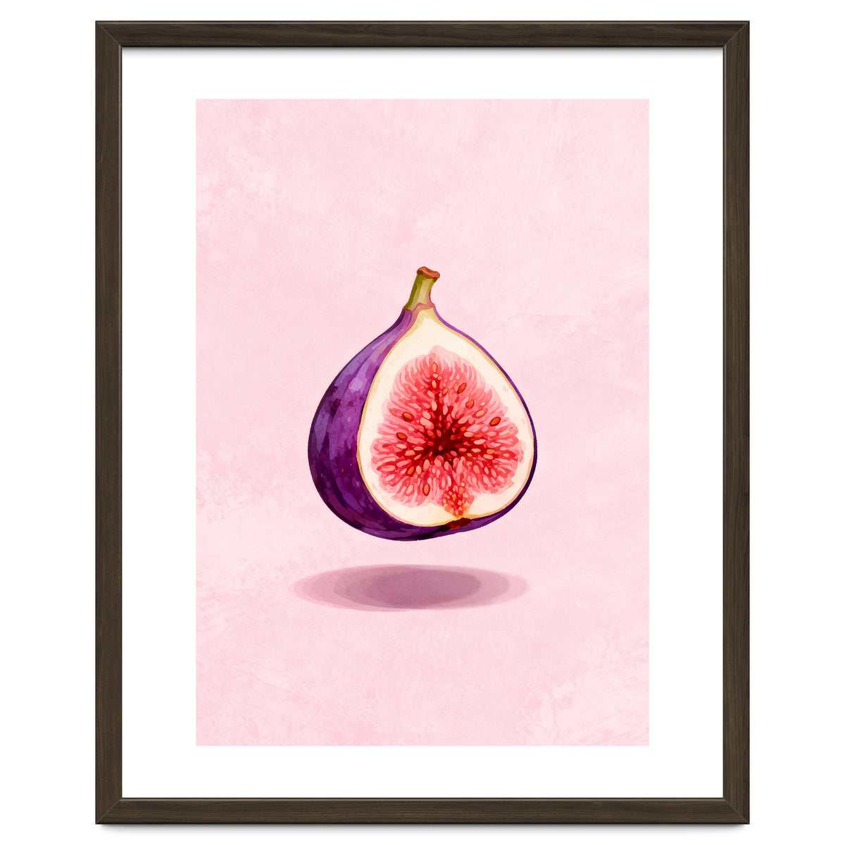 Fresh Figs, Watercolor Fruit, Mediterranean Still Life