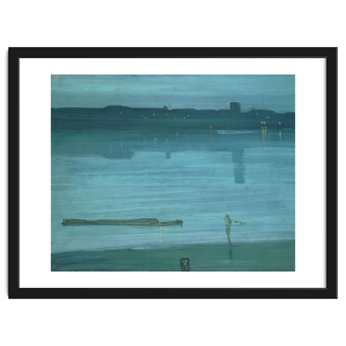 Nocturne, Blue and Silver: Chelsea, 1871 Canvas, 50,2 x 60,8 cm.