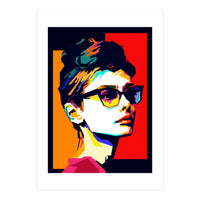 Audrey Hepburn Hollywood Star Pop Art WPAP (Print Only)