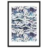Watercolor Landscape Blue Mountains thumbnail