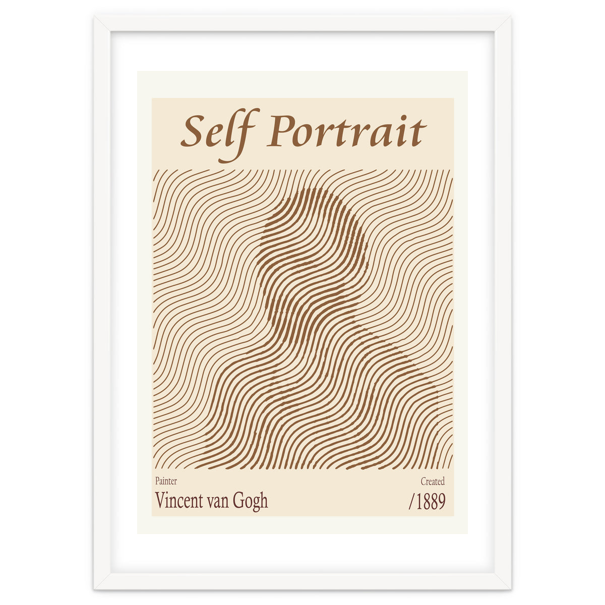 Self Portrait Vincent Van Gogh (1889)