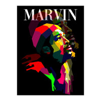 Marvin Gaye RNB Singer Pop Art WPAP (Print Only)