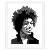 Jimi Hendrix Rock And Blues Music Black White thumbnail