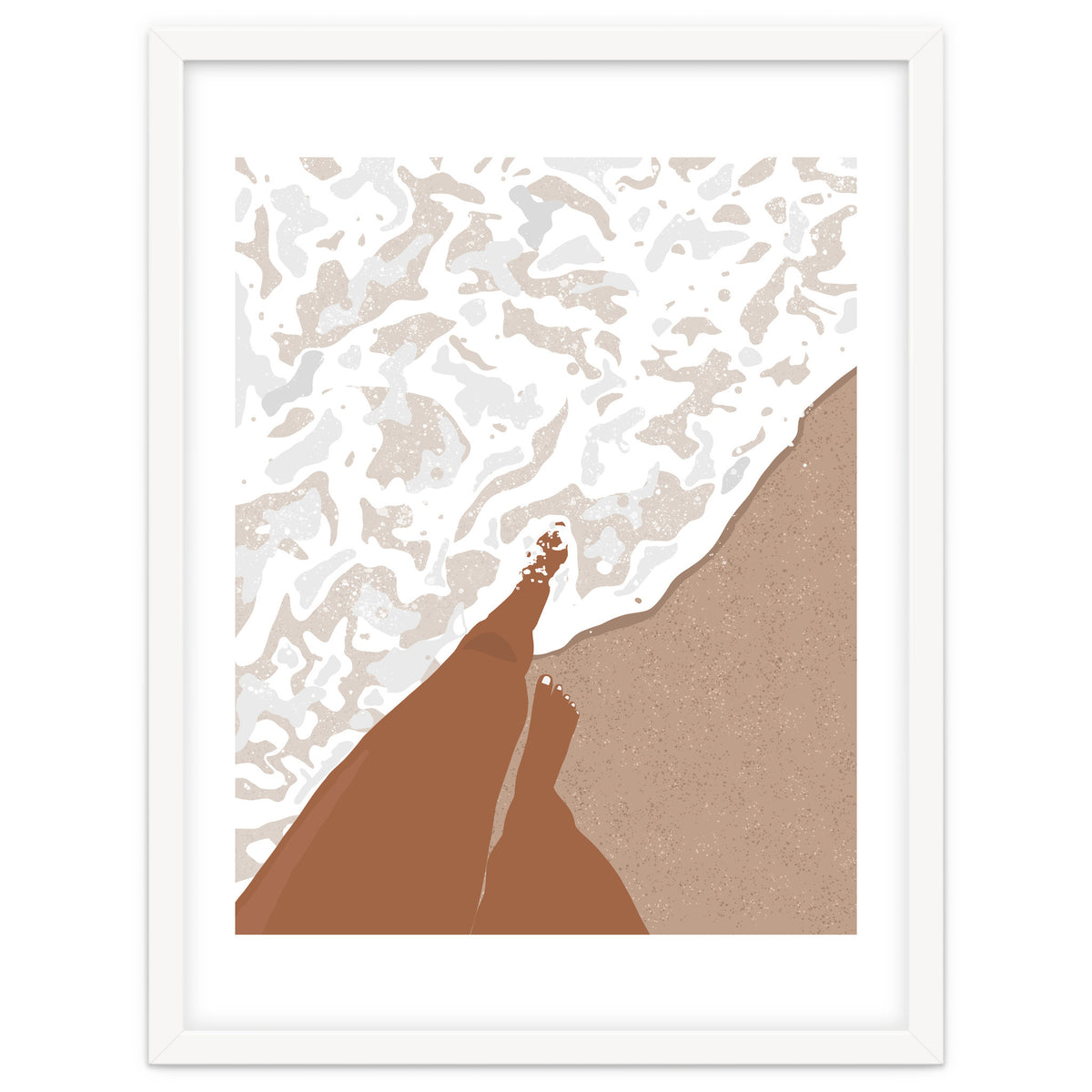 Shorelines, Girl On Ocean Beach, Sea Nature Landscape Travel Summer, Bohemian Black Woman Sand Waves Self Care