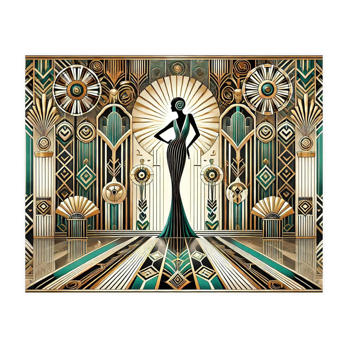 Art Deco Glamour Woman (Print Only)