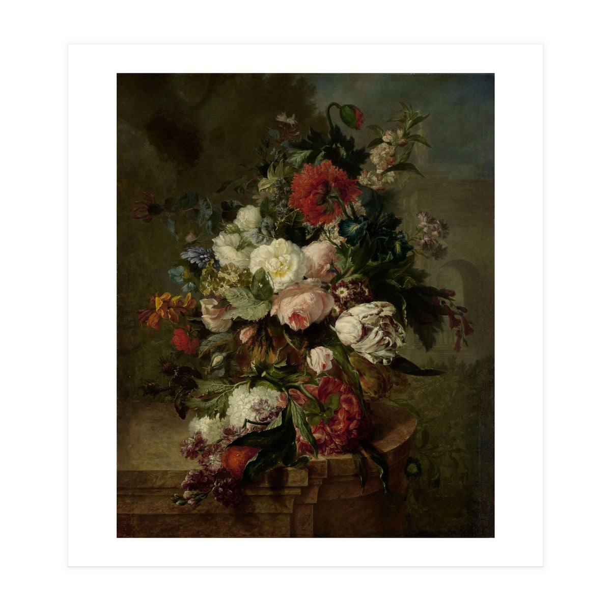 Still Life with Flowers. Dating: 1789. Measurements: h 73 cm × w 60 cm; d 6.5 cm. (Print Only)